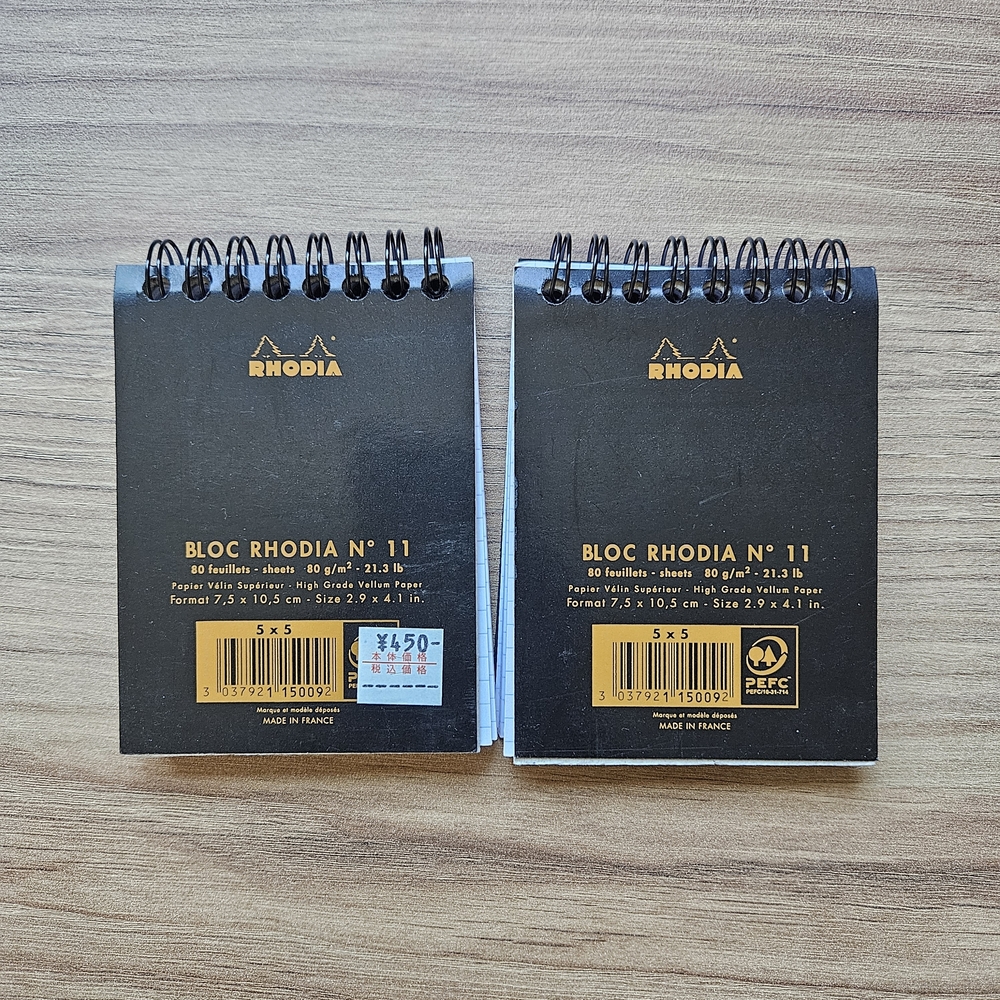 🔥4/$20 Rhodia Mini Spiral Notepads Memo Pads with Grid Paper - Picture 3 of 5